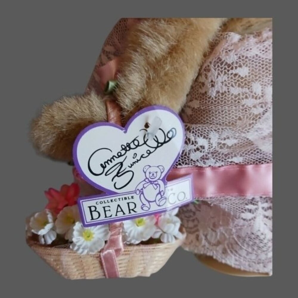 Annette funicello vtg flower girl bear pink lace dress - Picture 9 of 11
